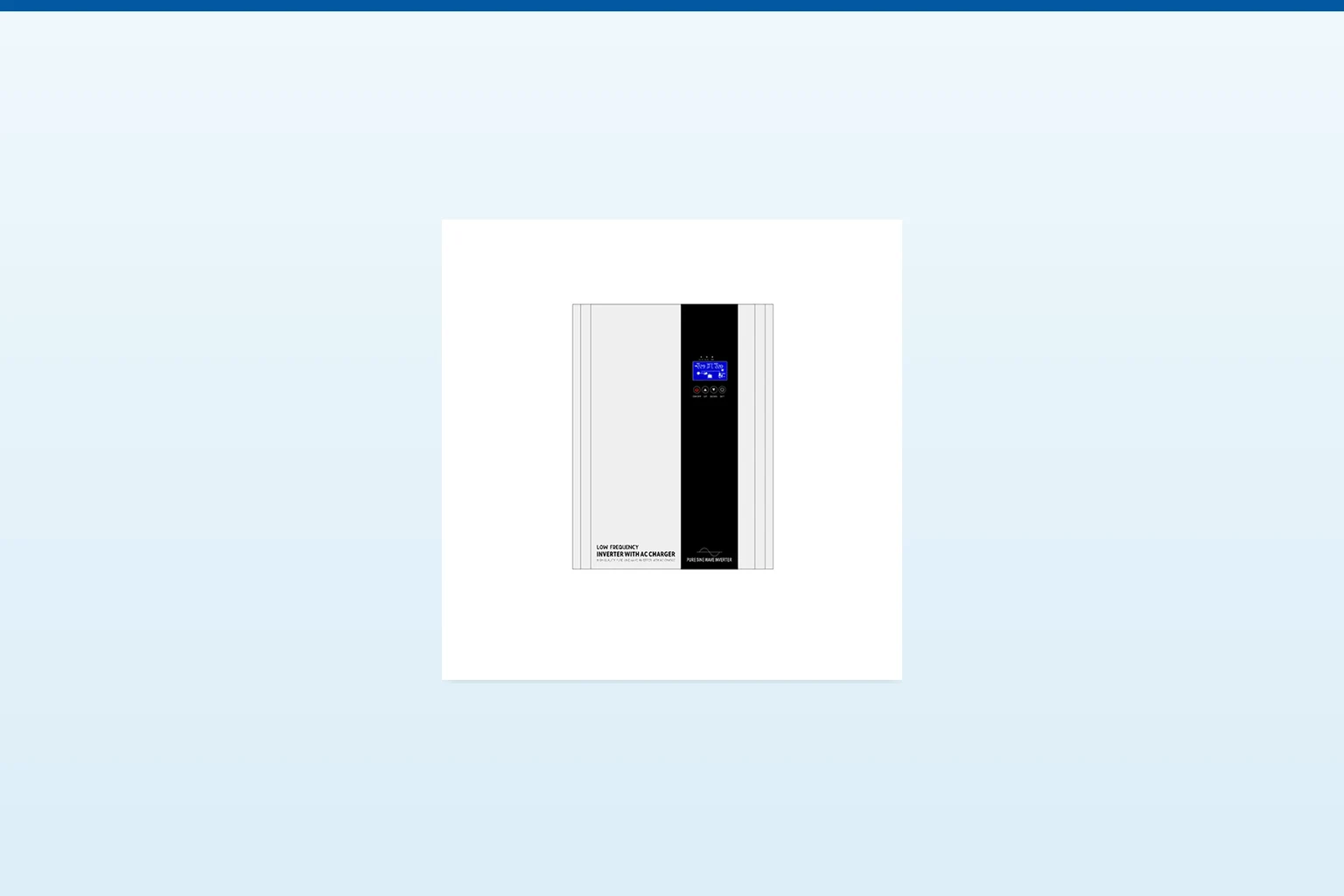 off grid solar inverter — MOES official product with illustrative scene background (not a real site photo)
