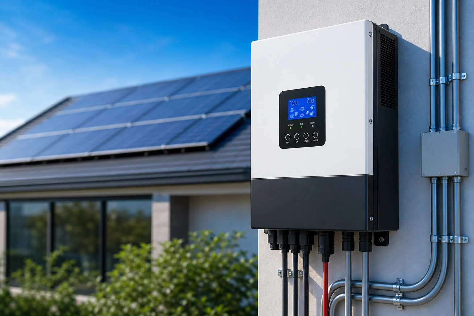 Solar inverter inquiry context for protection-feature verification