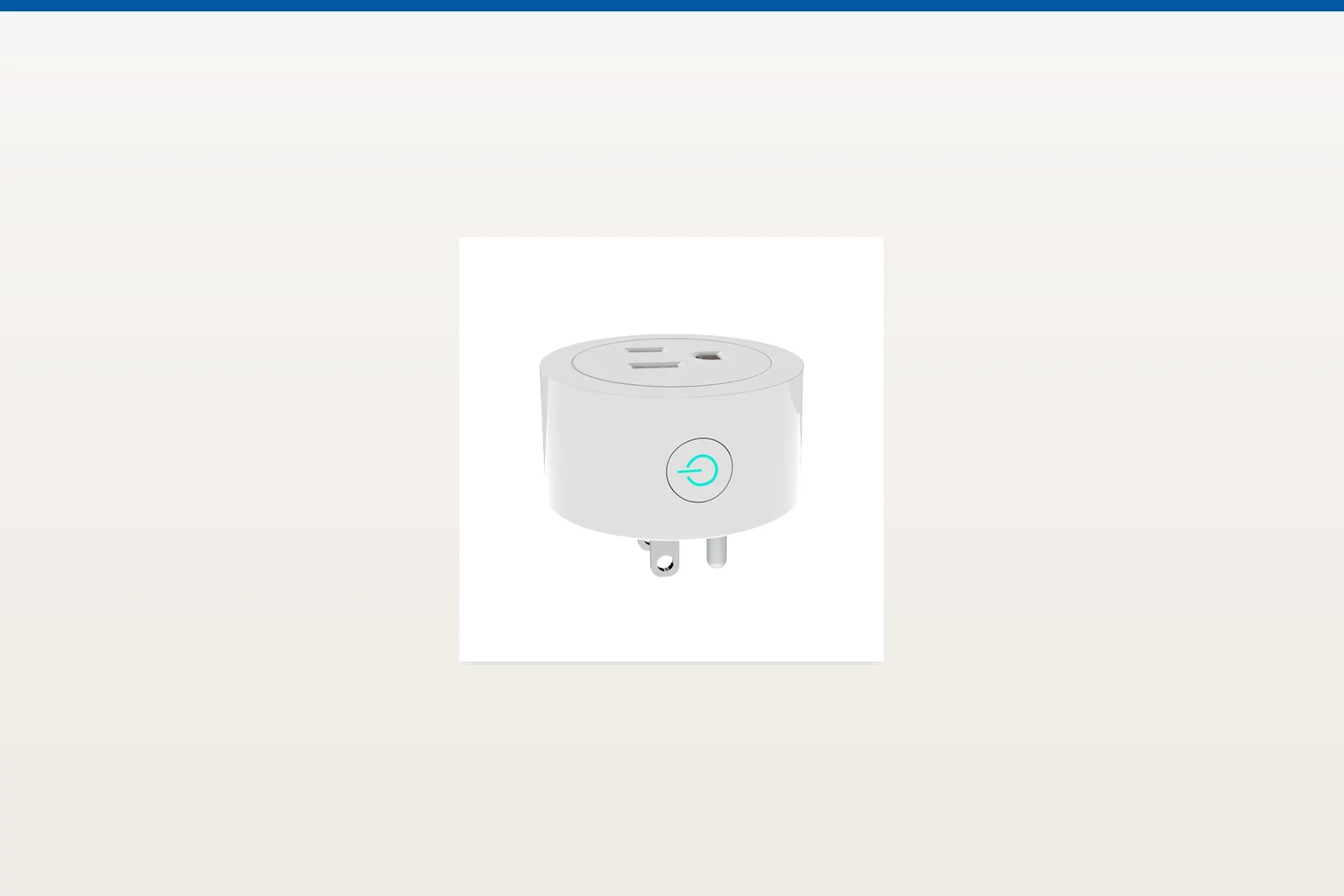 MOES smart_plug — official product photo with illustrative scene background (not a real site photo)