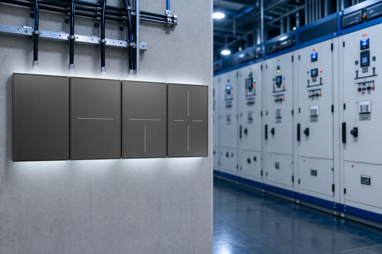 Compact wall-switch scene for retrofit information review
