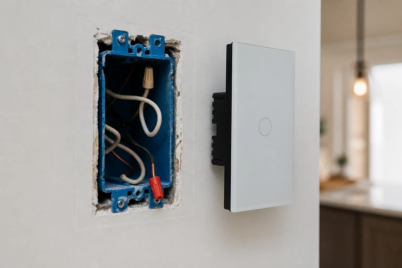 Wall smart switch wiring context for RFQ neutral decisions