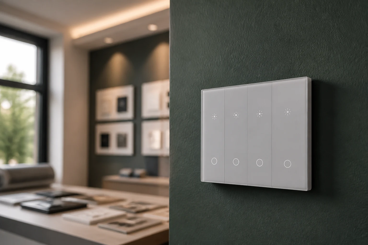 Multi-location smart wall switch application context for hallway and stair 3-way jobs