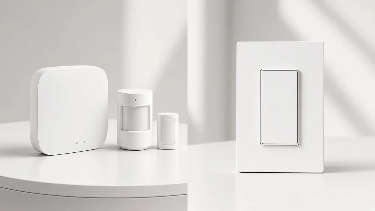 Quote sheet showing a hub SKU on the BOM versus Wi-Fi-direct devices with no hub