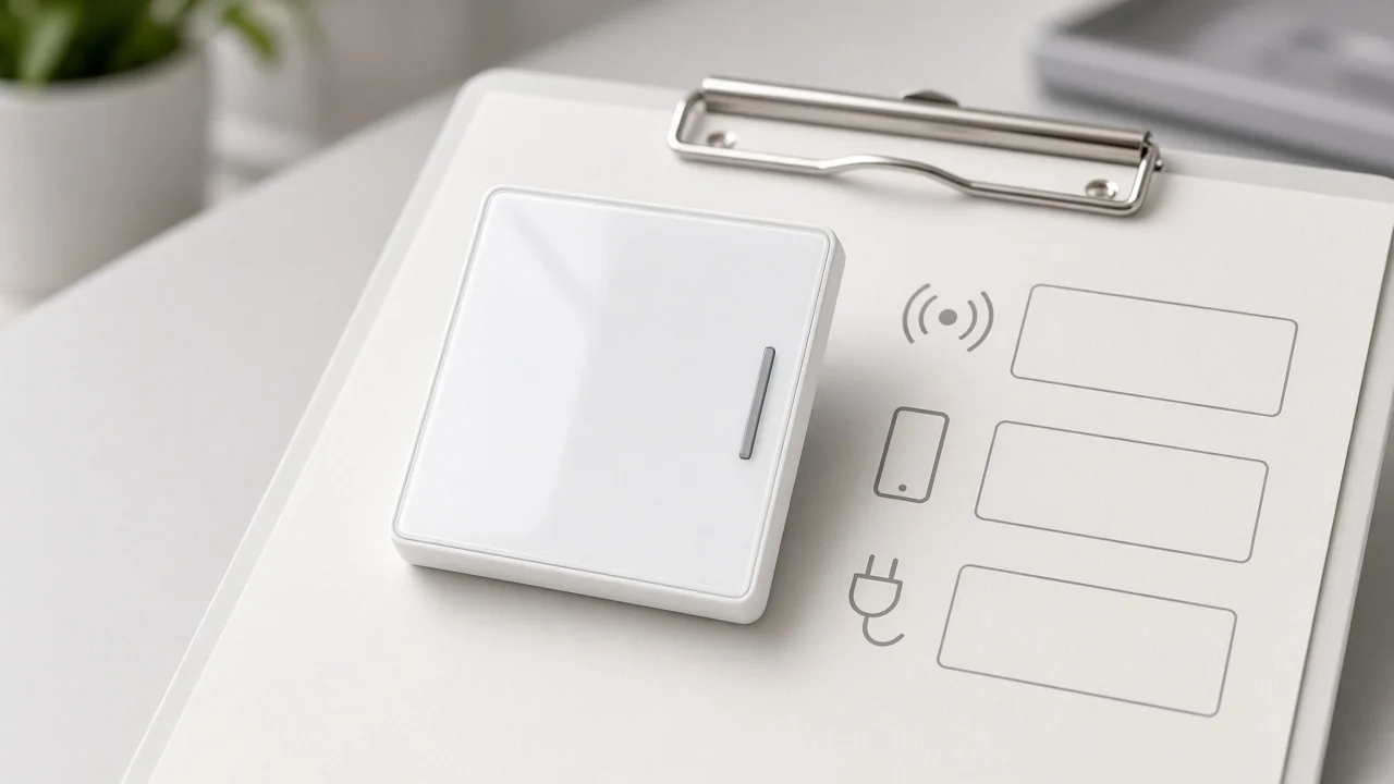 Checklist for connectivity, control path, and power class on a smart home device RFQ