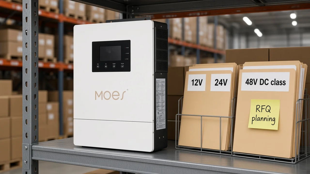 MOES hybrid inverter with DC voltage class RFQ folders