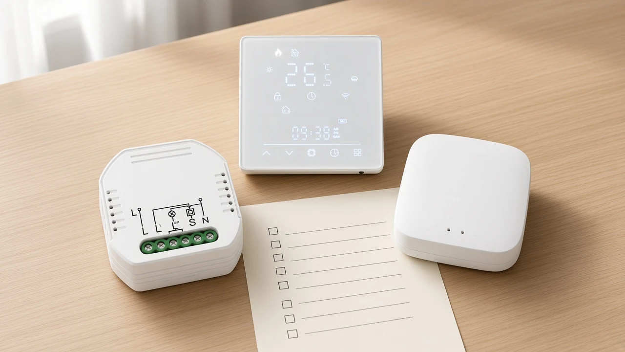 B2B RFQ checklist desk for Matter versus Zigbee layer fields