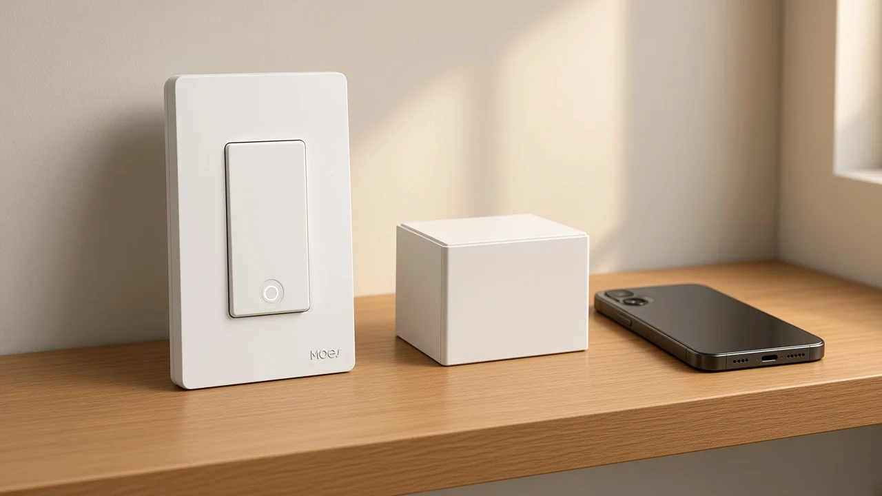 Star Ring switch beside a plain gateway box