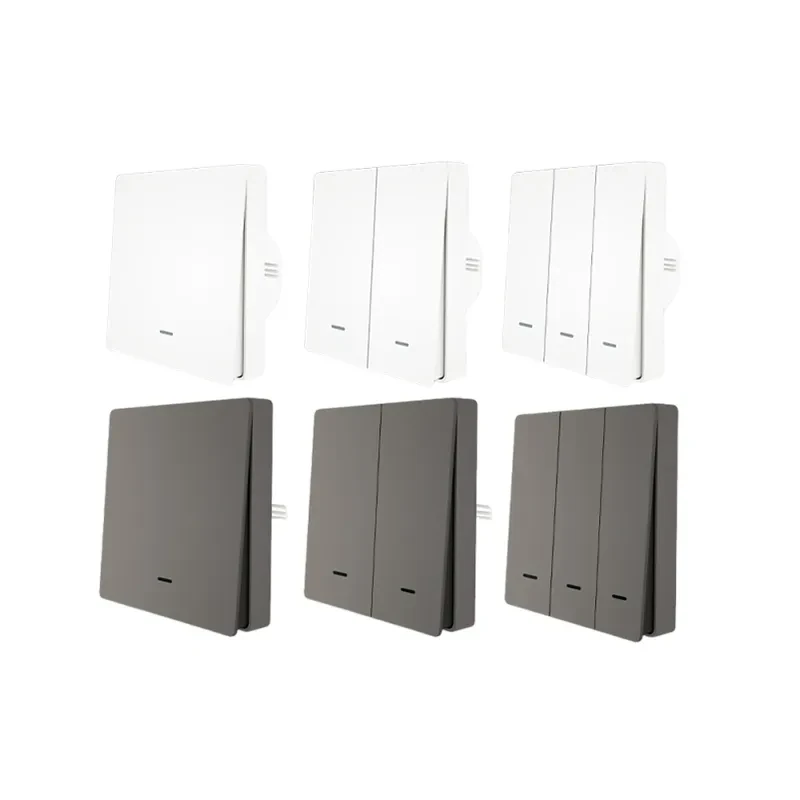 MOES dual-wiring Zigbee wall light switch product photo for no-neutral RFQ quotes