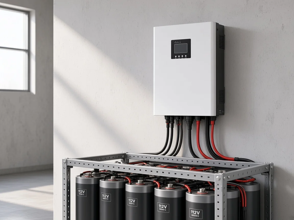 Standalone MPPT charge controller on a battery rack for a separate-box RFQ