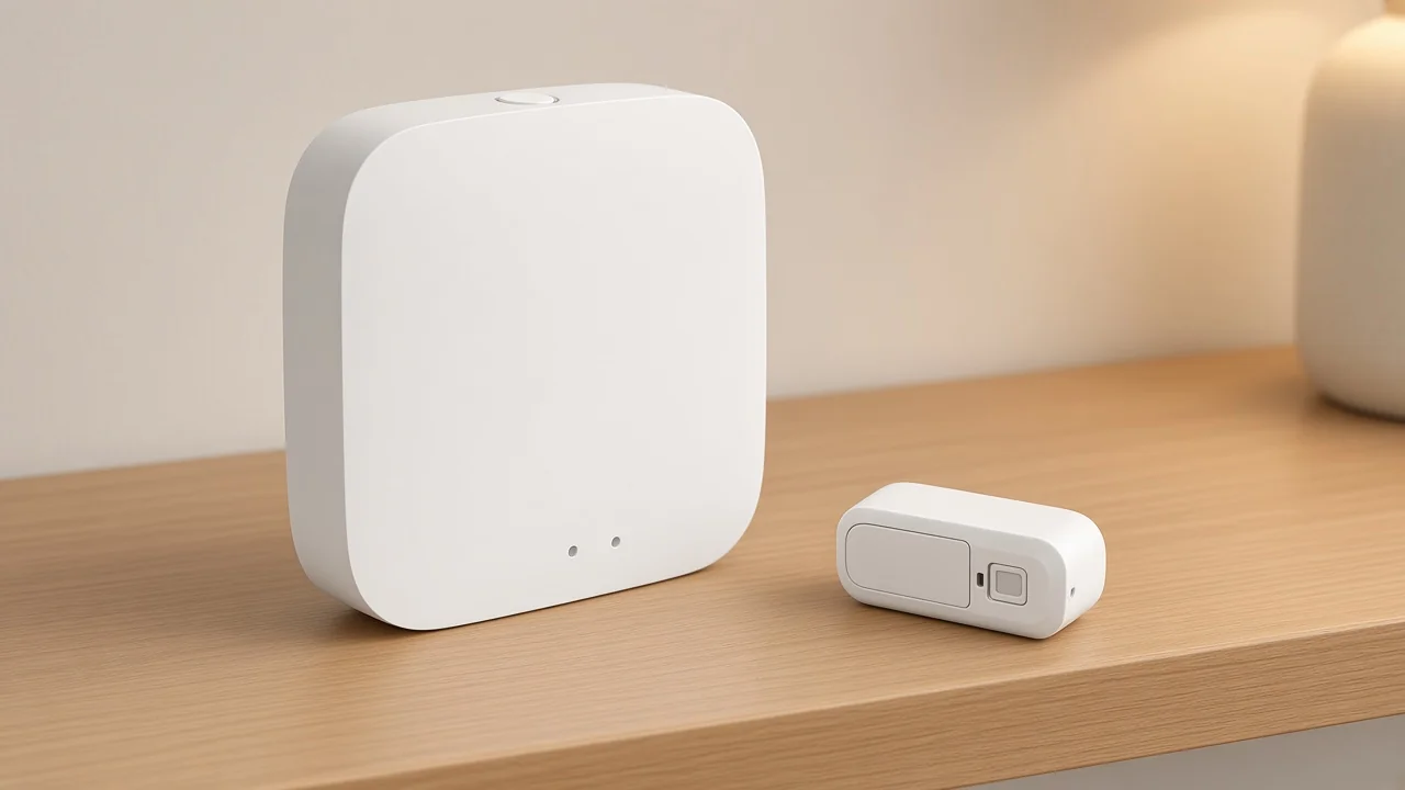 ZigBee hub as parent beside a battery sensor end device